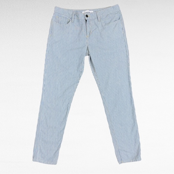 Joe’s | Blue White Pin Stripe Slim Fit Classic Preppy Lightweight Pants - Picture 6 of 9